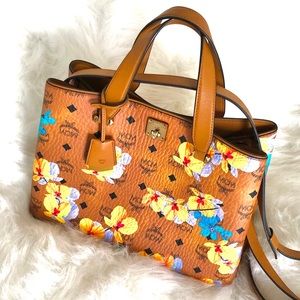 MCM Essential Visetos Floral-Print Bag